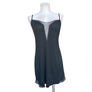 Victoria's Secret slip sheer neglige -black - small